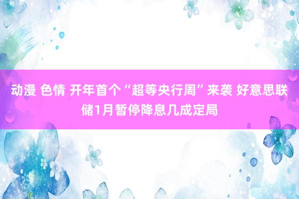 动漫 色情 开年首个“超等央行周”来袭 好意思联储1月暂停降息几成定局